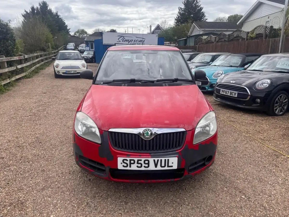 Gebraucht Skoda Fabia 2009 Rot Kleinwagen