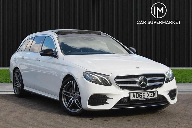 White Used 2016 Mercedes E220 AMG Line Premium Estate | £12,885 (Fair price) - Image 1/1
