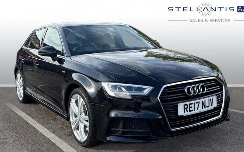 Black Used 2017 Audi A3 Sportback S-Line Hatchback | £13,858 (Good price) - Image 1/4
