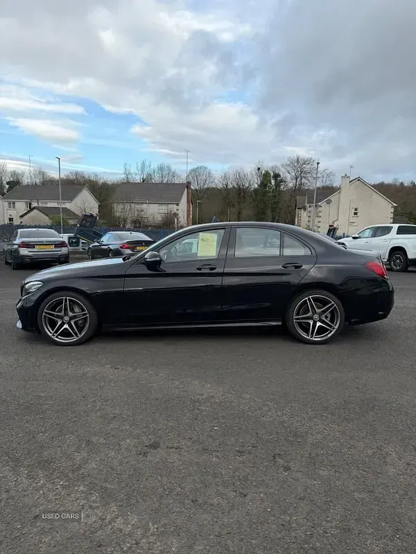 Used Mercedes C220 AMG line 194 HP (142 kW) 2019 Black Sedan