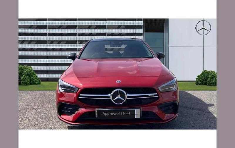 Used Mercedes CLA35 AMG Premium Plus 301 HP (221 kW) 2021 Red Coupe