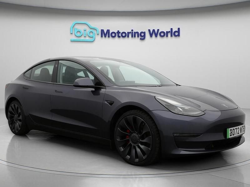 Grey Used 2022 Tesla Model 3 Performance Sedan | £21,800 (Fair price) - Image 1/4