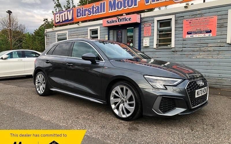 Used Audi A3 Sportback S-Line 116 HP (85 kW) 2020 Grey Hatchback