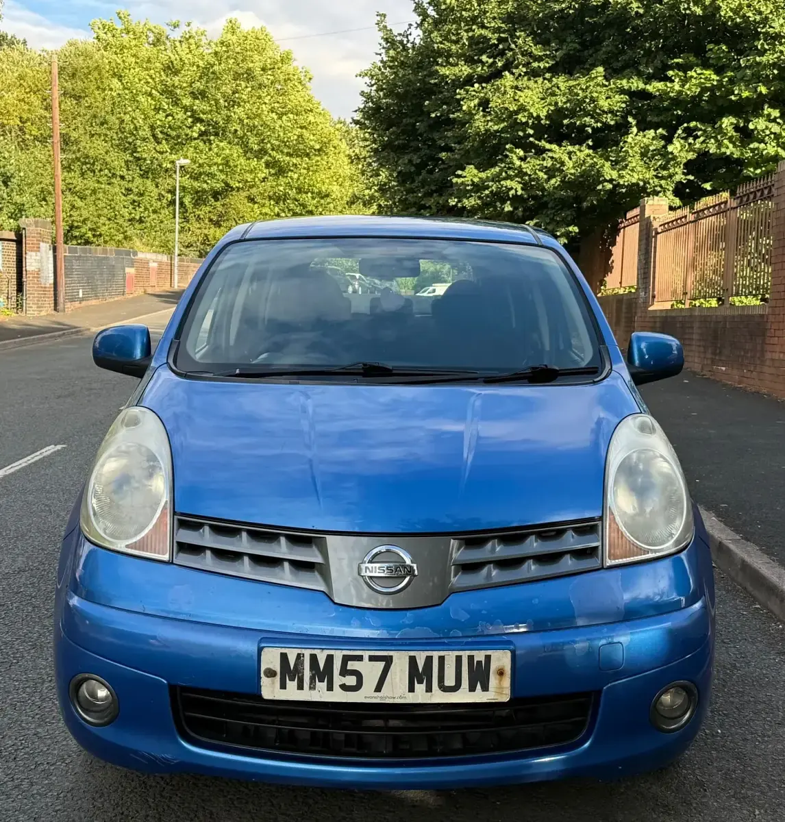 Used Nissan Note Acenta 88 HP (64 kW) 2008 Blue Hatchback