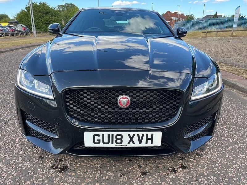 Black Used 2018 Jaguar XF R-Sport Sedan | £7,699 (Good price) - Image 1/4