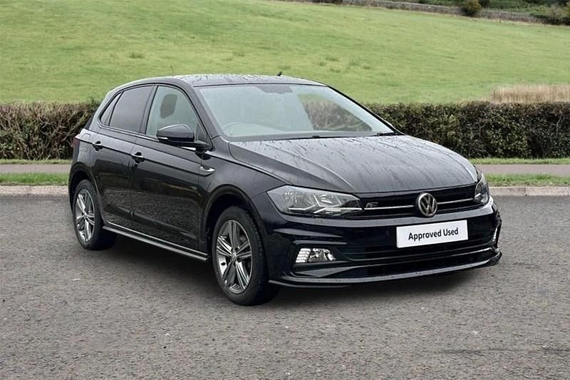 Used VW Polo R-line 95 HP (69 kW) 2019 Black Hatchback