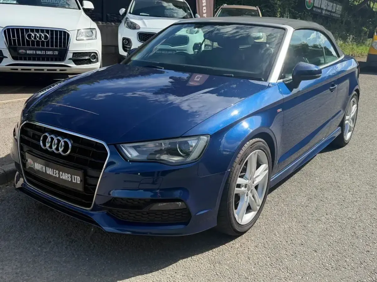 Used Audi A3 Cabriolet S-Line 147 HP (108 kW) 2015 Blue Cabriolet