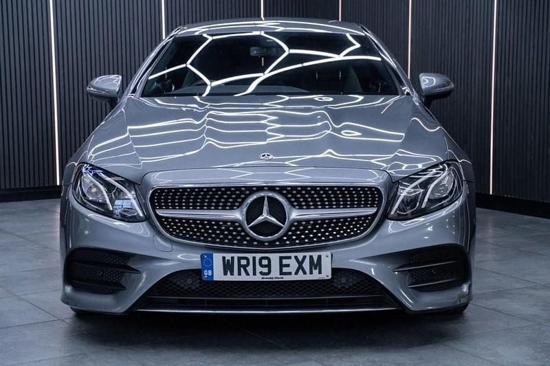 Used Mercedes E220 AMG line 194 HP (142 kW) 2019 Grey Coupe