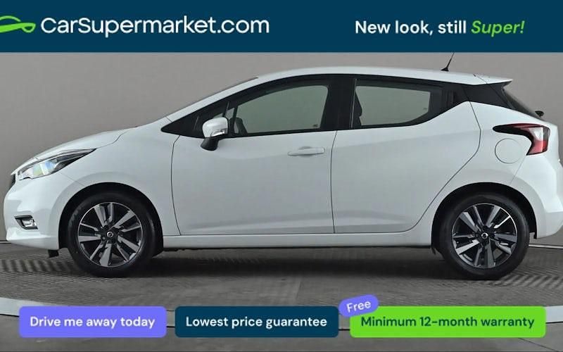 Used Nissan Micra Acenta 71 HP (52 kW) 2017 White Hatchback