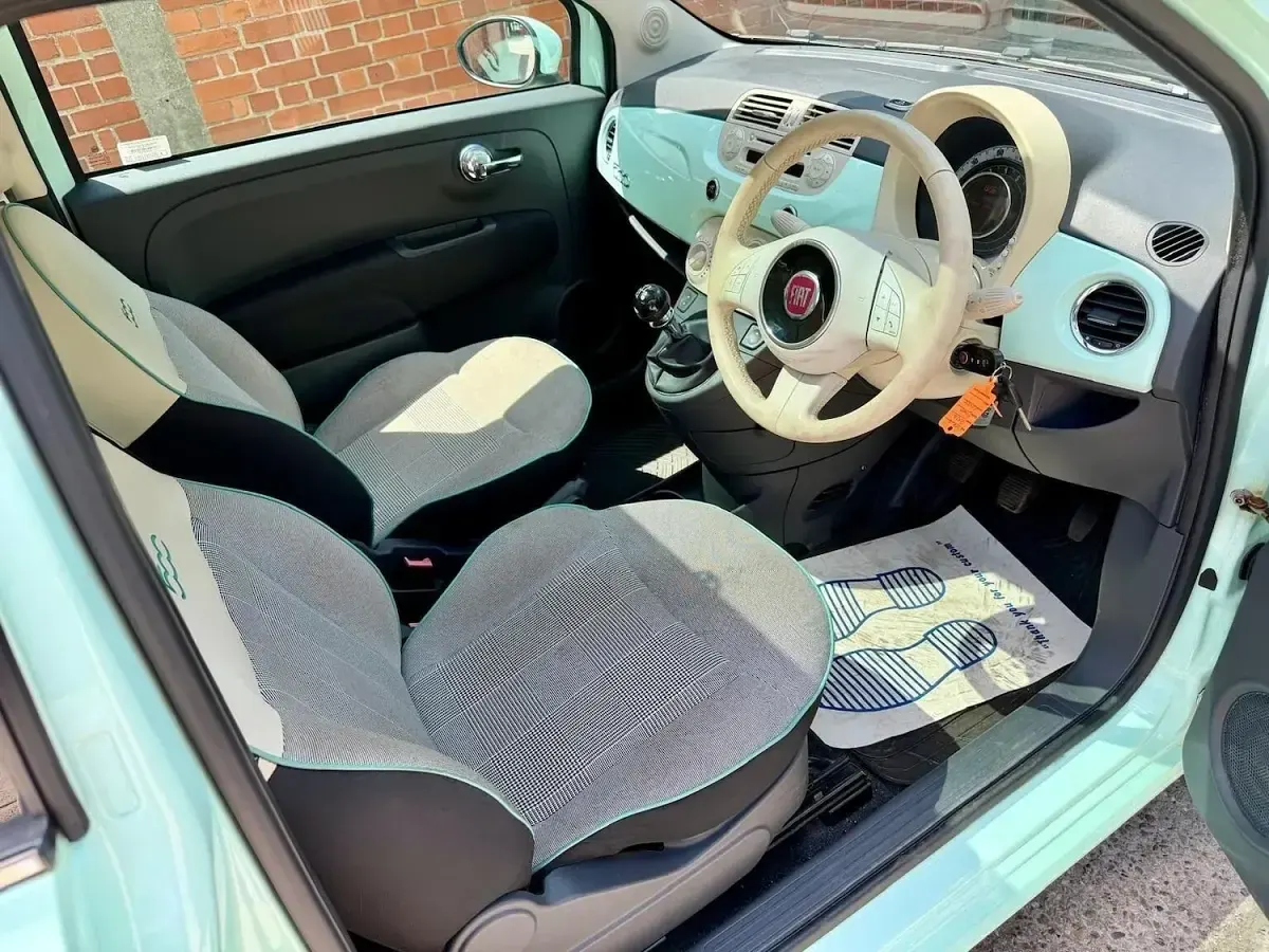 Used Fiat 500 Lounge 69 HP (50 kW) 2014 Green Hatchback