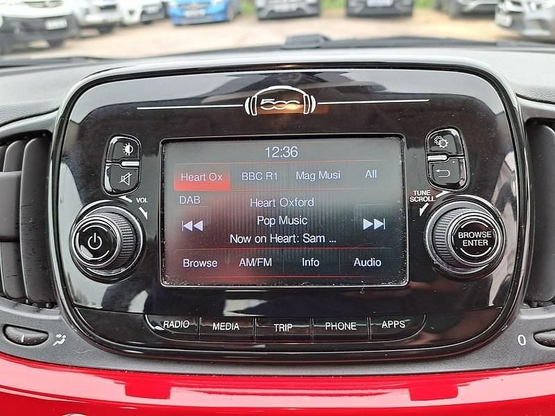 Used Fiat 500 Lounge 69 HP (50 kW) 2018 Red Hatchback