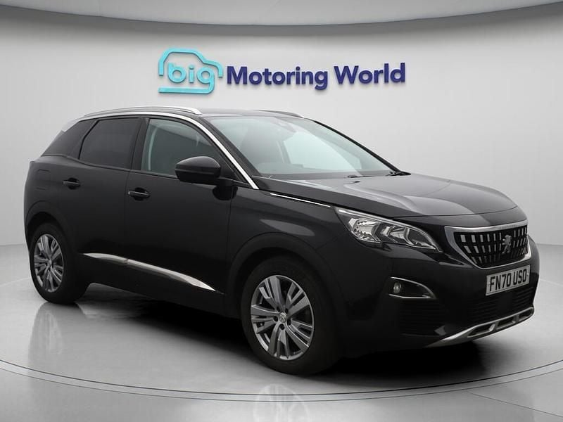 Black Used 2020 Peugeot 3008 Allure Hatchback | £11,149 (Good price) - Image 1/4