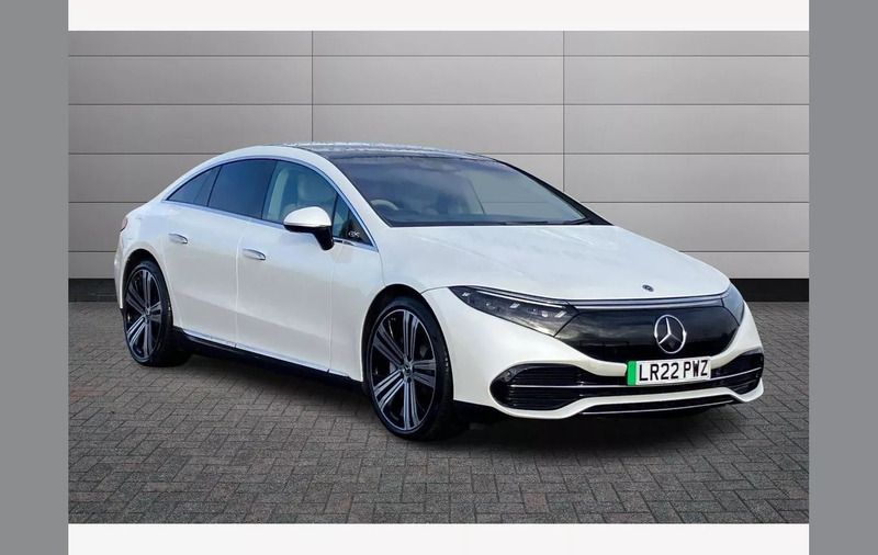 White Used 2022 Mercedes EQS450+ Exclusive Luxury Sedan | £51,450 - Image 1/4