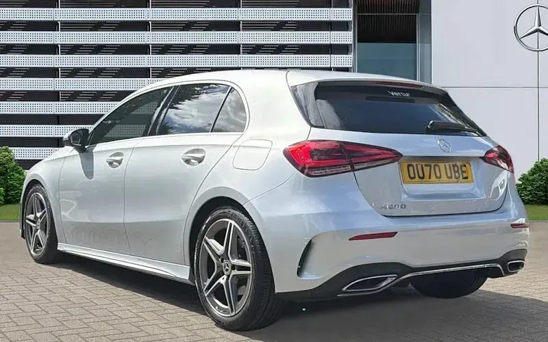 Used Mercedes A200 AMG line 163 HP (119 kW) 2020 Silver Hatchback