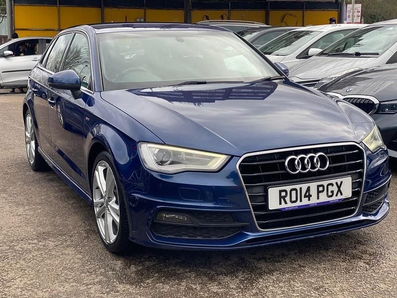 Used Audi A3 Sportback S-Line 2014 Blue Hatchback