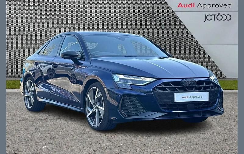 Used Audi A3 Black Edition 147 HP (108 kW) 2025 Blue Sedan