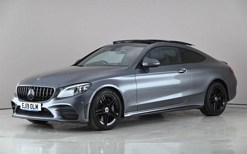Used Mercedes C300 AMG Line Premium Plus 258 HP (189 kW) 2019 Grey Coupe
