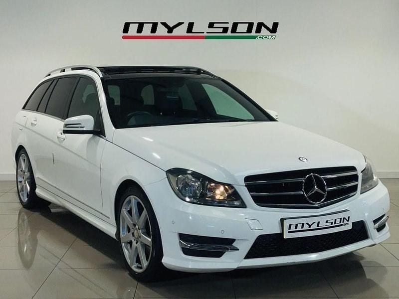 White Used 2014 Mercedes C250 Sport Edition Estate | £9,400 (Good price) - Image 1/4