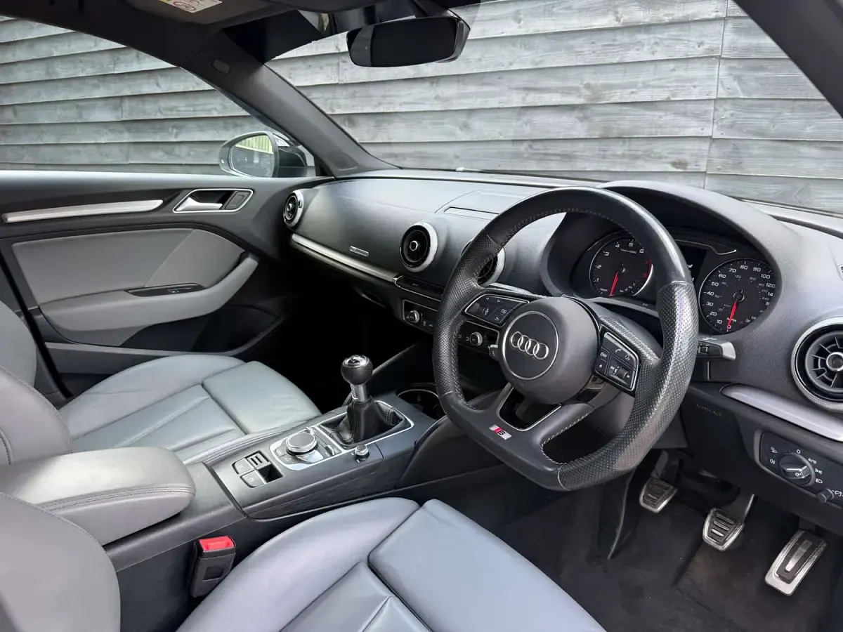 Used Audi A3 Black Edition 116 HP (85 kW) 2018 White Sedan
