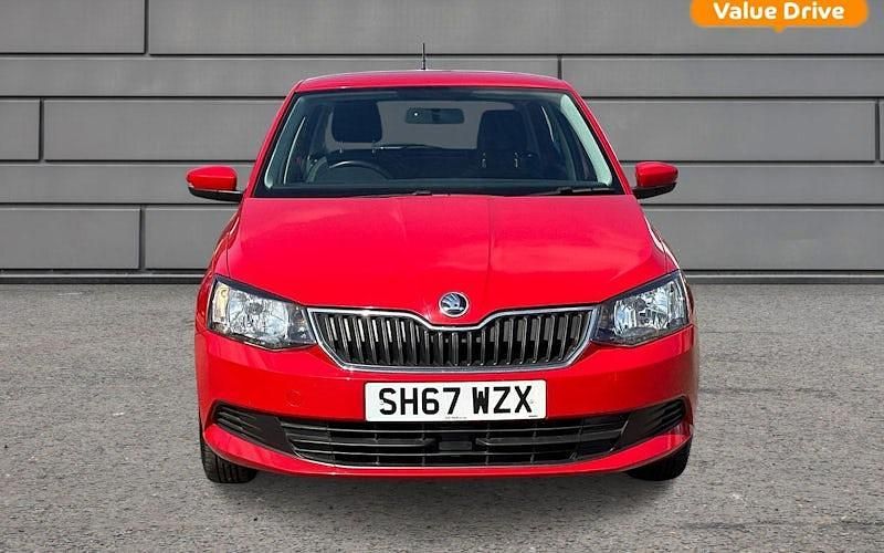 Used Skoda Fabia SE 75 HP (55 kW) 2017 Red Hatchback