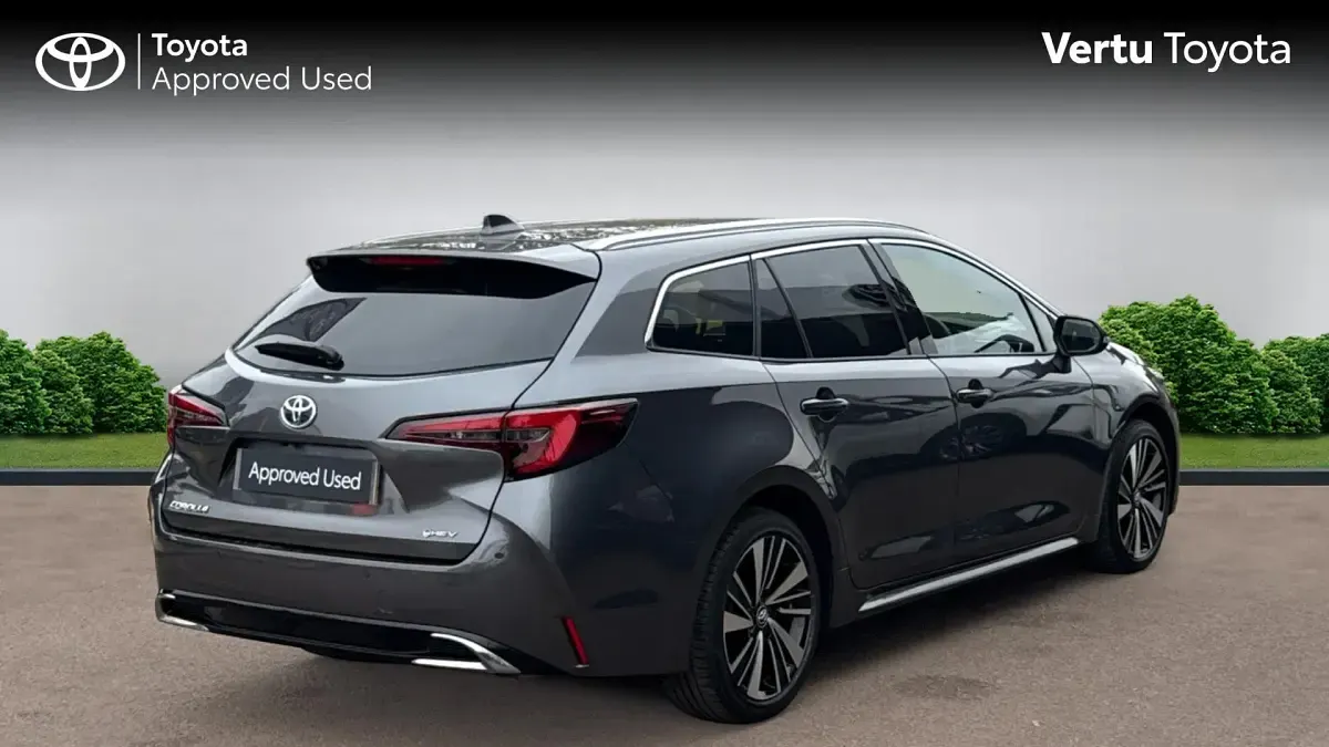Used Toyota Corolla Design 140 HP (102 kW) 2025 Decuma grey (metallic paint) Estate