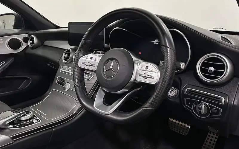 Used Mercedes C220 AMG Line Premium 194 HP (142 kW) 2019 Black Cabriolet