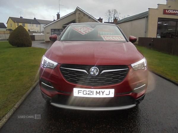 Used Vauxhall Grandland X Elite 130 HP (95 kW) 2021 Red SUV