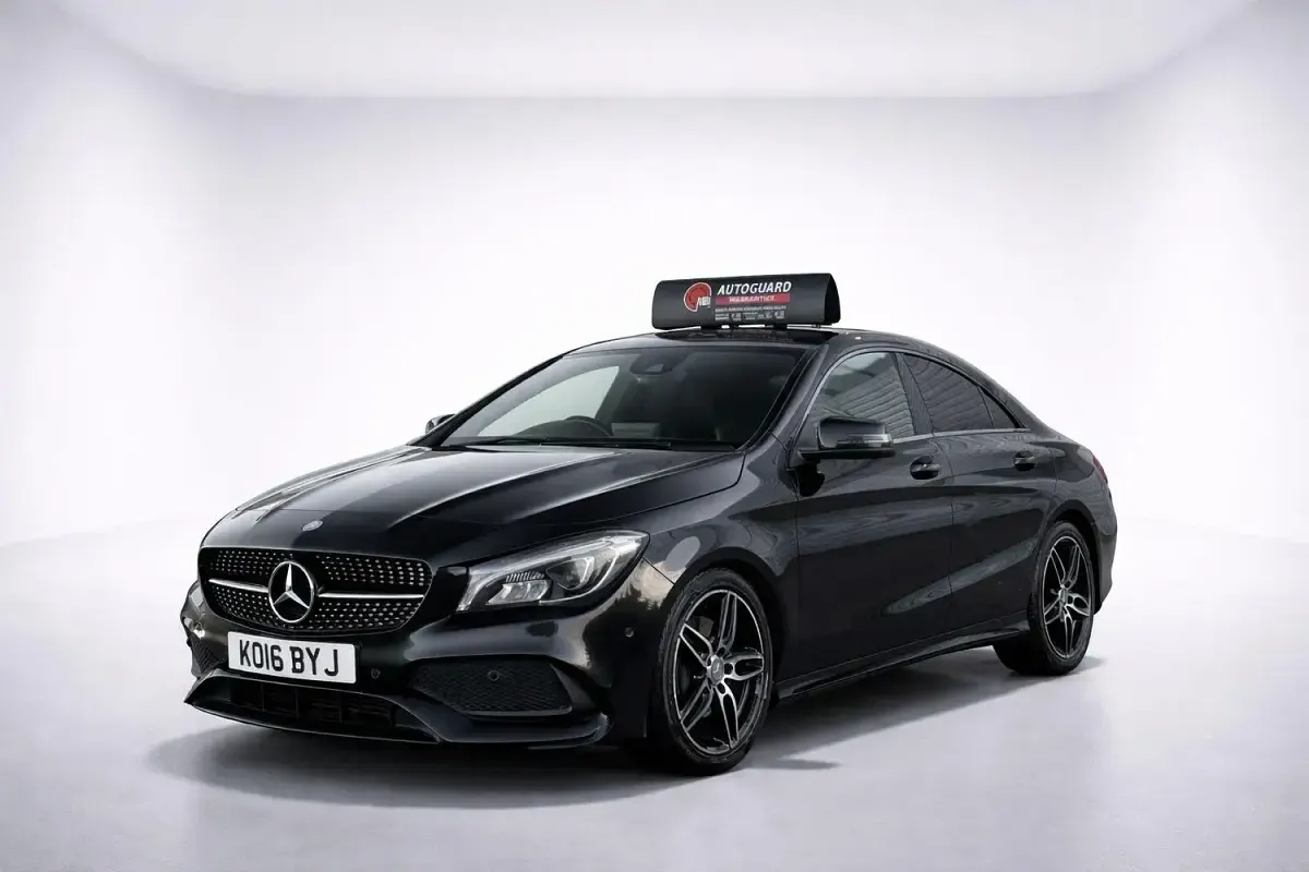 Used Mercedes CLA220 AMG line 177 HP (130 kW) 2016 Black Sedan