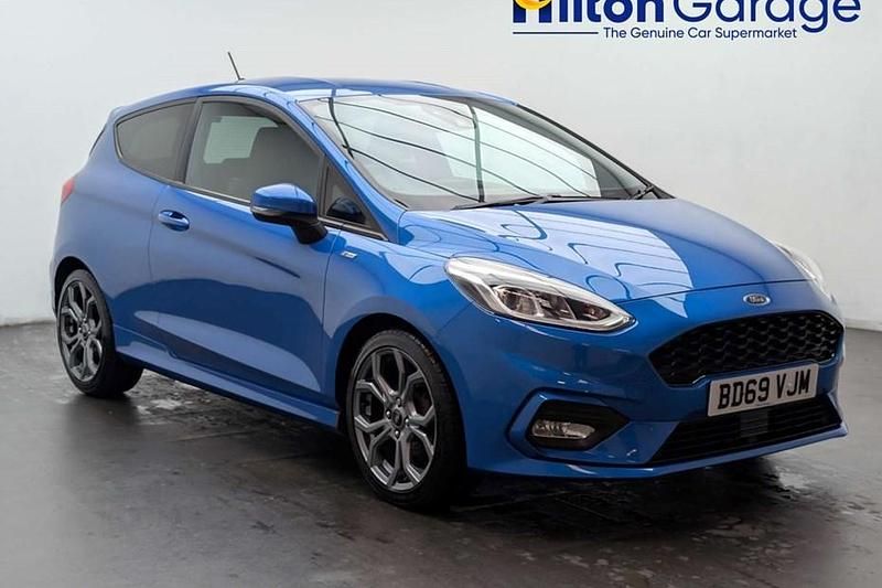 Used Ford Fiesta ST-Line 100 HP (73 kW) 2019 Blue Hatchback