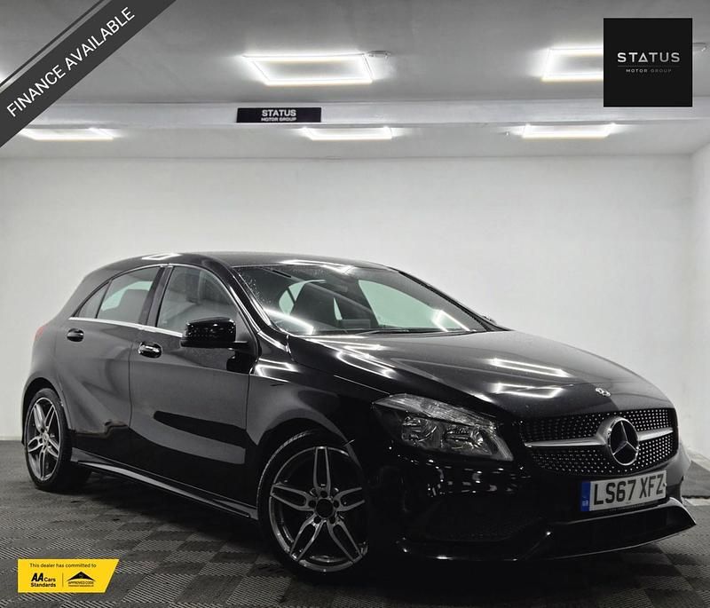 Used Mercedes A200 AMG line 2017 Black Hatchback