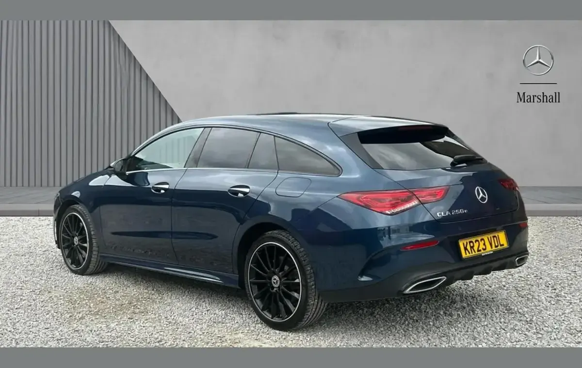 Used Mercedes CLA250 AMG Line Premium Plus 214 HP (157 kW) 2023 Blue Coupe