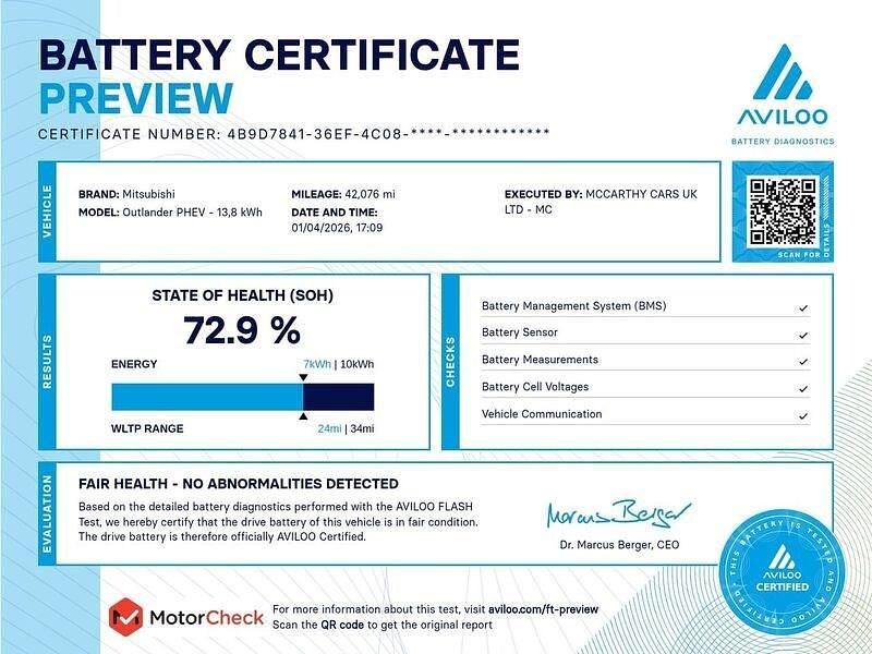 Used Mitsubishi Outlander P-HEV 221 HP (162 kW) 2020 Black SUV