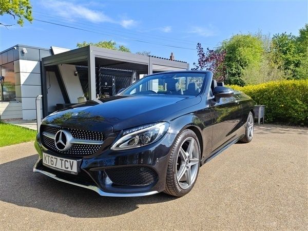 Black Used 2018 Mercedes C250 AMG Line Premium Plus Cabriolet | £18,995 (Fair price) - Image 1/1