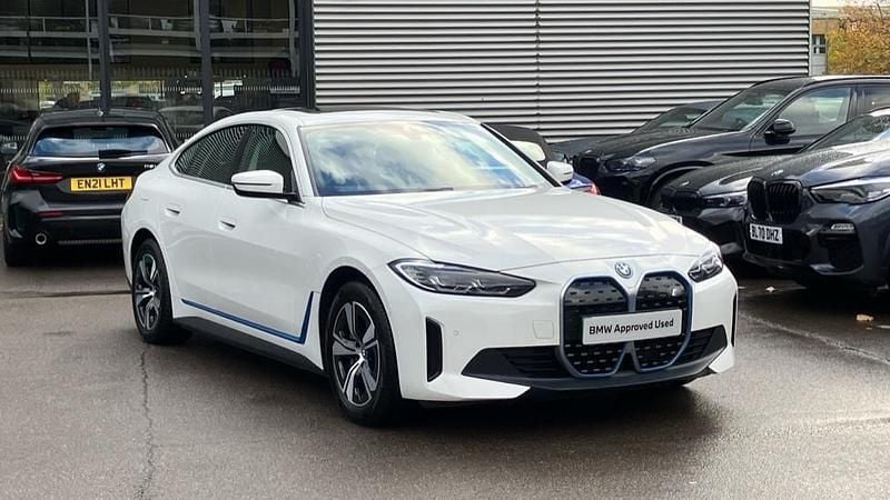 White Used 2022 BMW i4 Sport Line Sedan | £26,995 (Good price) - Image 1/4