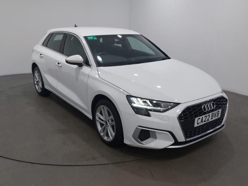 White Used 2022 Audi A3 e-tron Sport Hatchback | £20,998 (Fair price) - Image 1/4