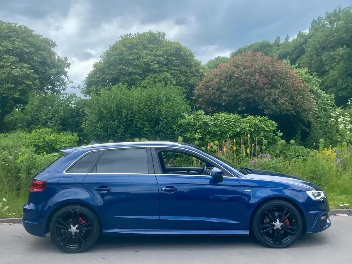 Used Audi A3 S-Line 2015 Blue Hatchback