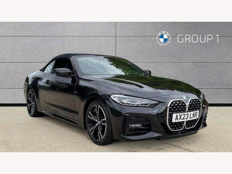Black Used 2023 BMW 420 M Sport Cabriolet | £35,990 (Fair price) - Image 1/4