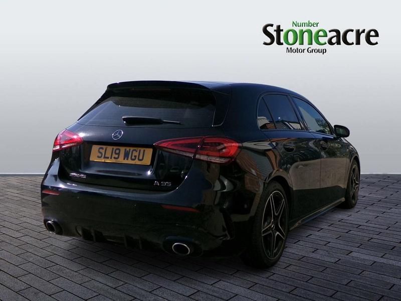 Used Mercedes A35 AMG Premium 301 HP (221 kW) 2019 Black Hatchback