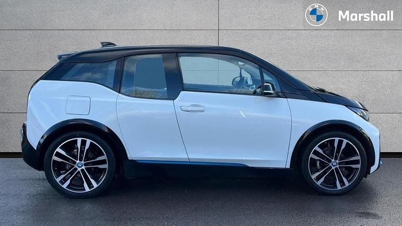 Used BMW i3 Comfort Edition 135 kW (184 HP) 2021 Capparis white with highlight bmw i blue Hatchback