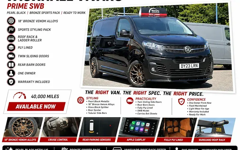 Used Vauxhall Vivaro 101 HP (74 kW) 2023 MPV