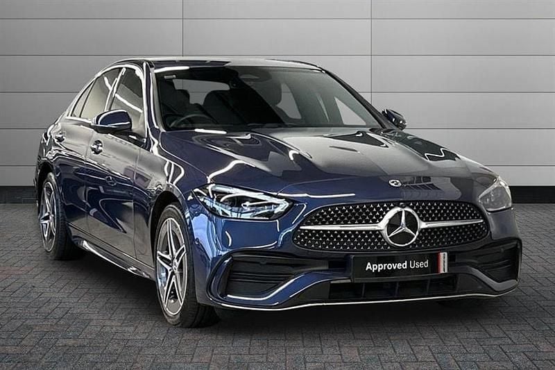 Blue Used 2024 Mercedes C300e AMG Line Premium Sedan | £34,295 (Super price) - Image 1/4