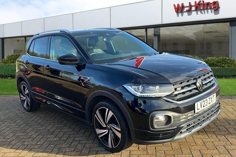 Black Used 2023 VW T-Cross R-line SUV | £20,335 (Fair price) - Image 1/3