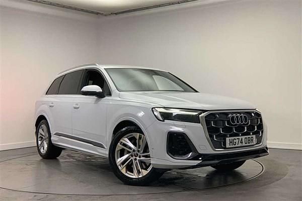 White Used 2024 Audi Q7 S-Line SUV | £49,900 (Expensive) - Image 1/4