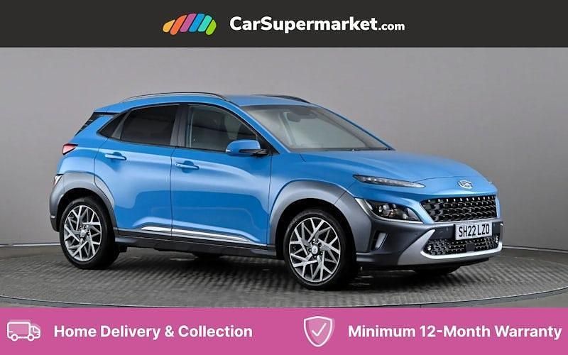Blue Used 2022 Hyundai Kona Premium SUV | £16,197 (Fair price) - Image 1/4