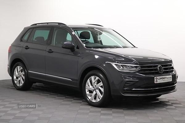 Grey Used 2021 VW Tiguan Life SUV | £22,495 (Good price) - Image 1/4