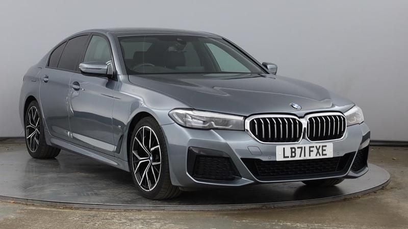 Blue Used 2021 BMW 520 M Sport | £25,985 (Fair price) - Image 1/4