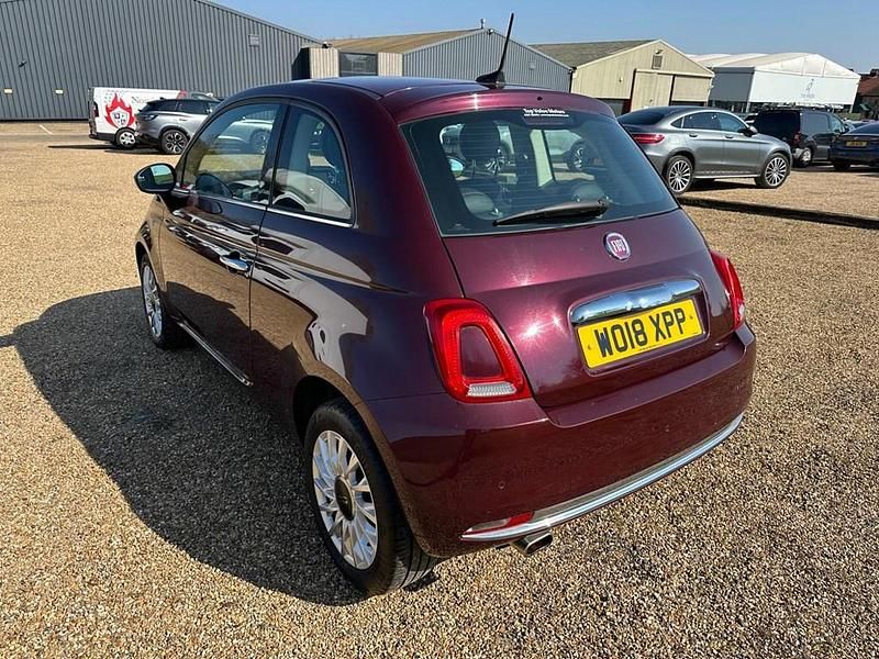 Used Fiat 500 Lounge 69 HP (50 kW) 2018 Red Hatchback