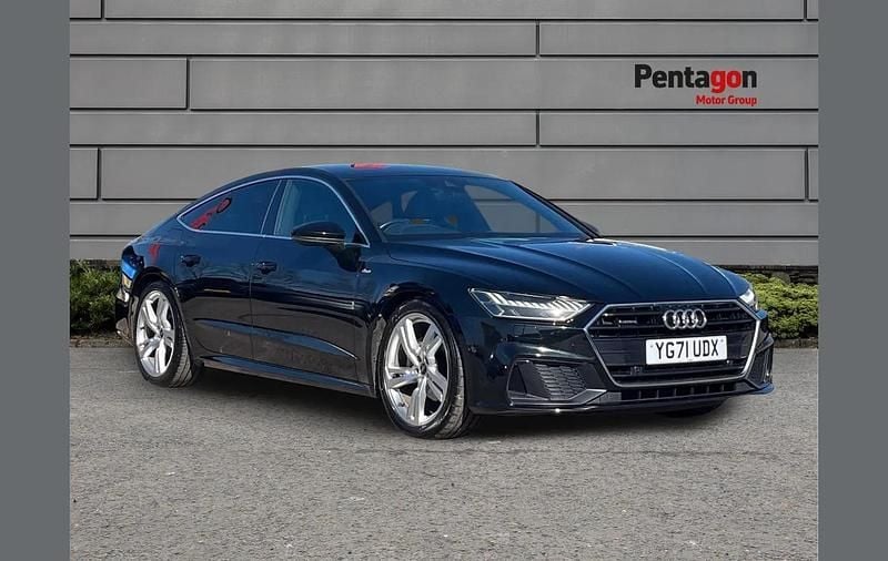 Used Audi A7 S-Line 200 HP (147 kW) 2021 Black Sedan