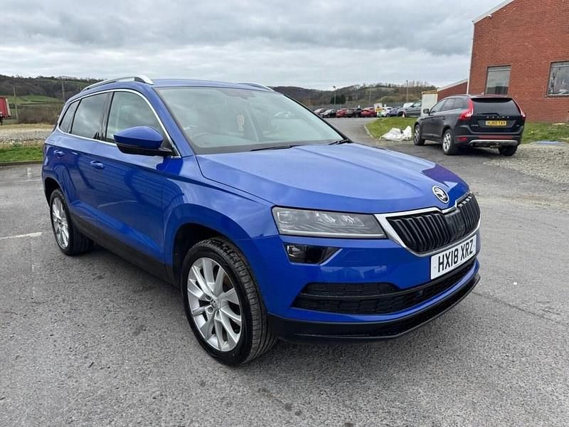 Used Skoda Karoq SE L 115 HP (84 kW) 2018 Blue SUV