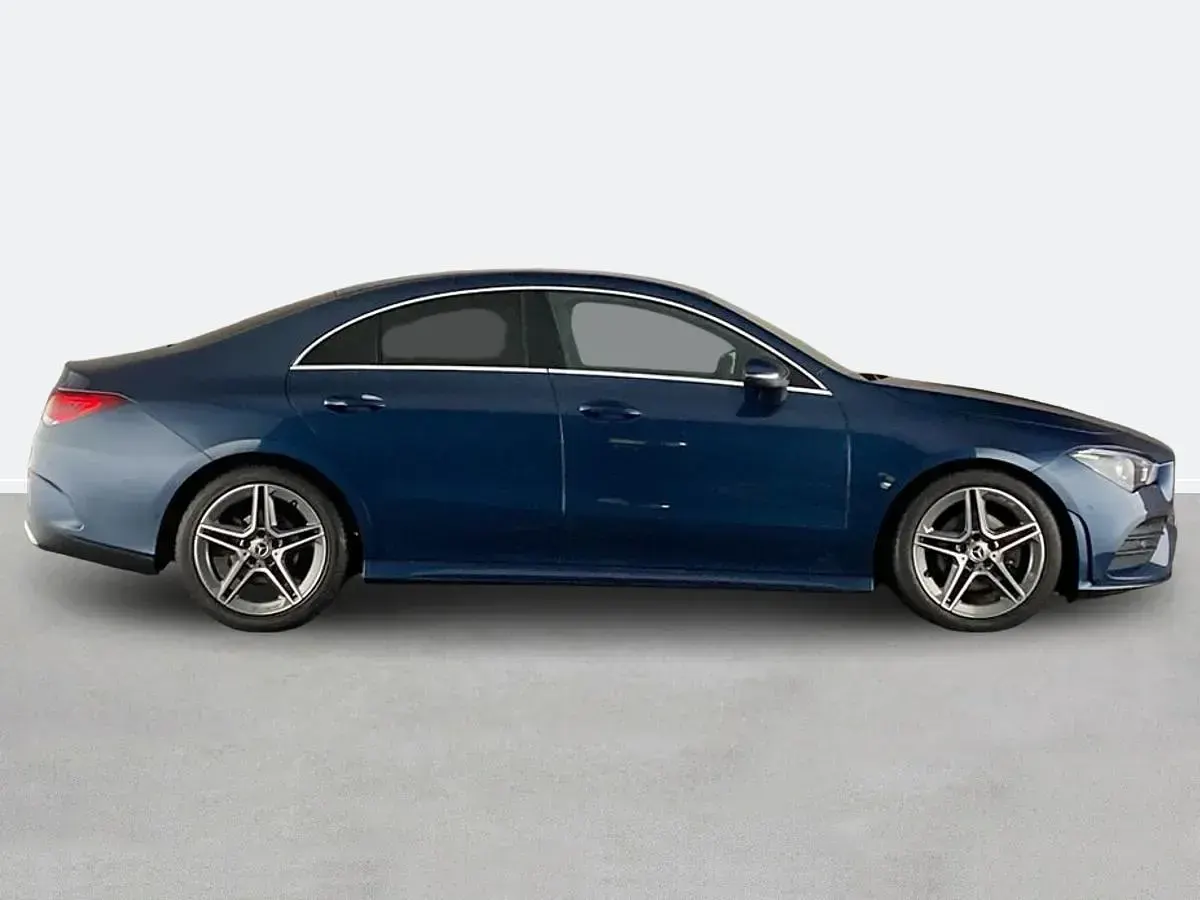 Used Mercedes CLA180 AMG line 136 HP (100 kW) 2022 Blue Sedan